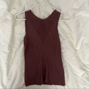 Express Purple Knit Tank